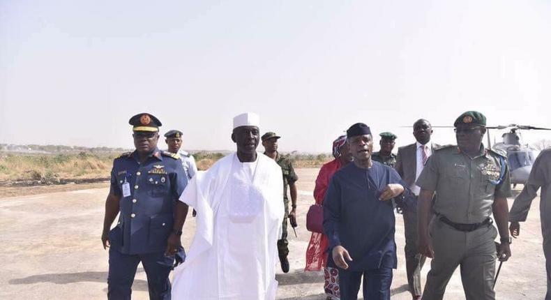 Acting President, Yemi Osinbajo in Kaduna on March 9, 2017.