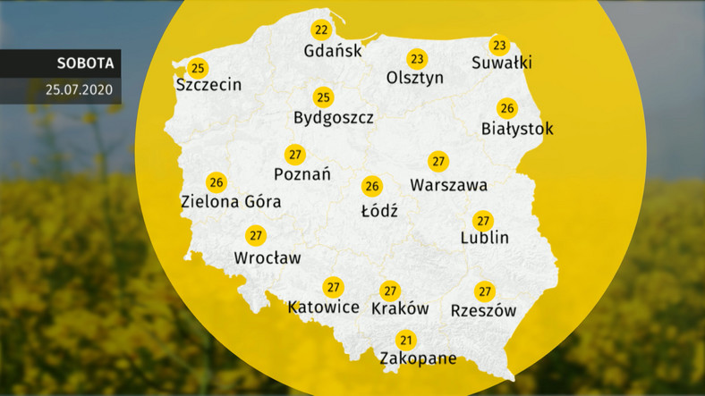 Prognoza pogody dla Polski 25 lipca - Onet