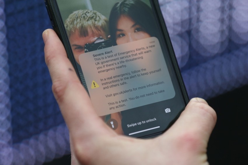 Testiranje britanskog sistema za hitno uzbunjivanje u Njukaslu 23. aprila