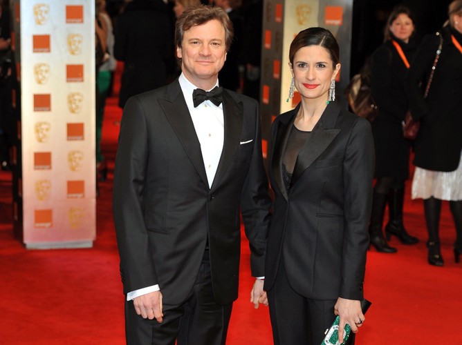 Colin Firth z żoną Livią Giuggioli