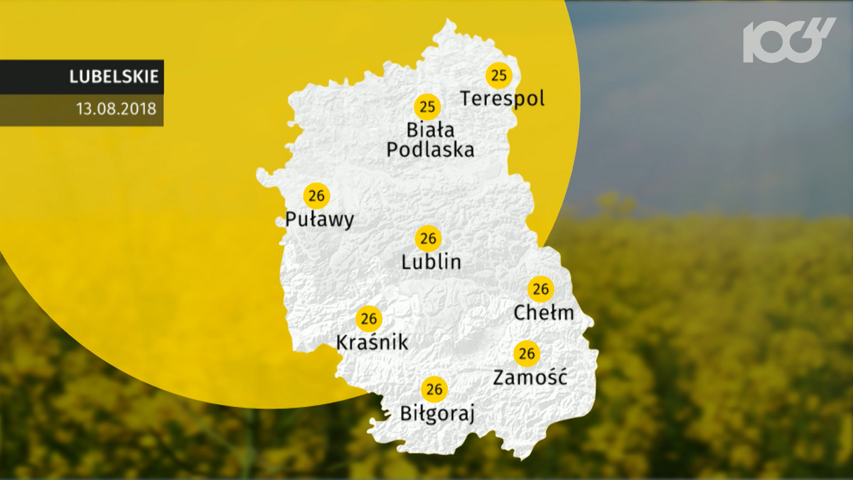 Czy będziemy mogli cieszyć się pięknym bezchmurnym niebem, czy też warto zaopatrzyć się parasole? Sprawdź, jaka będzie poniedziałkowa pogoda w Lublinie.