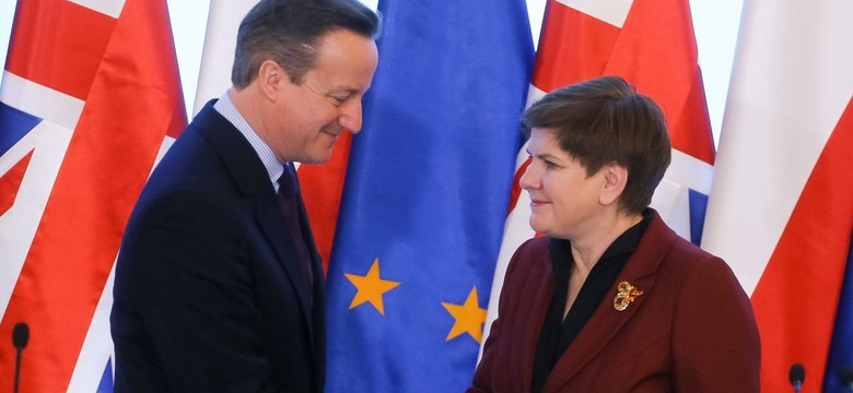 Zasiłki dla Polaków - jeden z głównych tematów spotkania Szydło z Cameronem