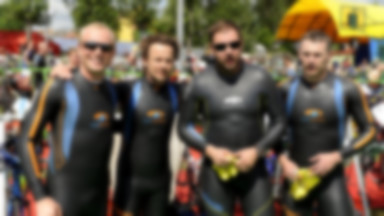 Adamczyk, Karolak i Topa wzięli udział w triathlonie