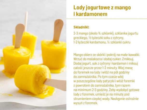 Lody jogurtowe przepis