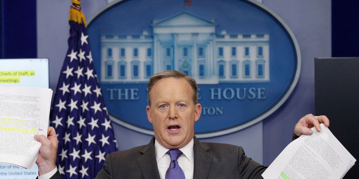 White House press secretary goes on lengthy rant in attempt to clarify changes to national security team