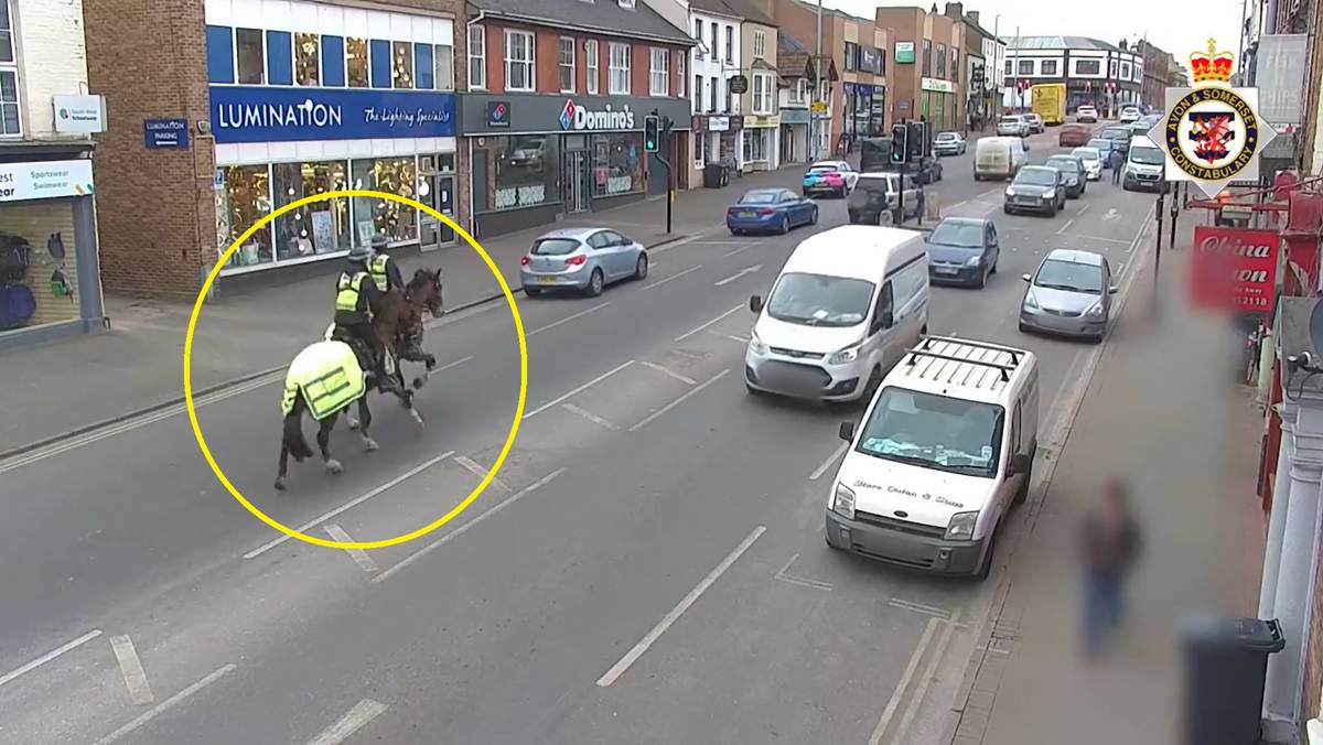 Brytyjscy policjanci gonili kierowcę konno. Jest wideo