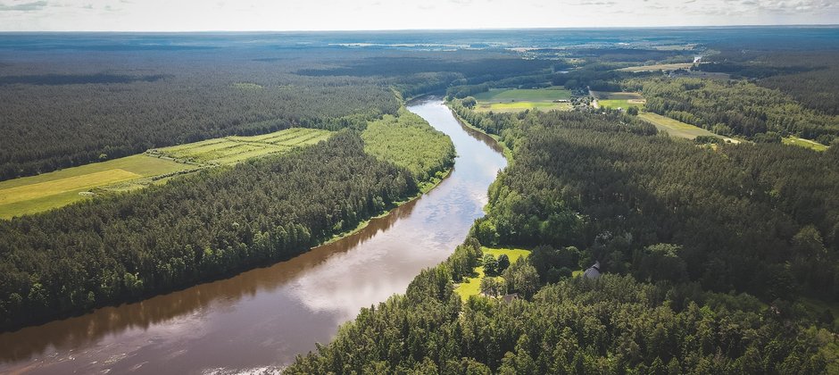 Dolina Niemna niedaleko granic z Białorusią