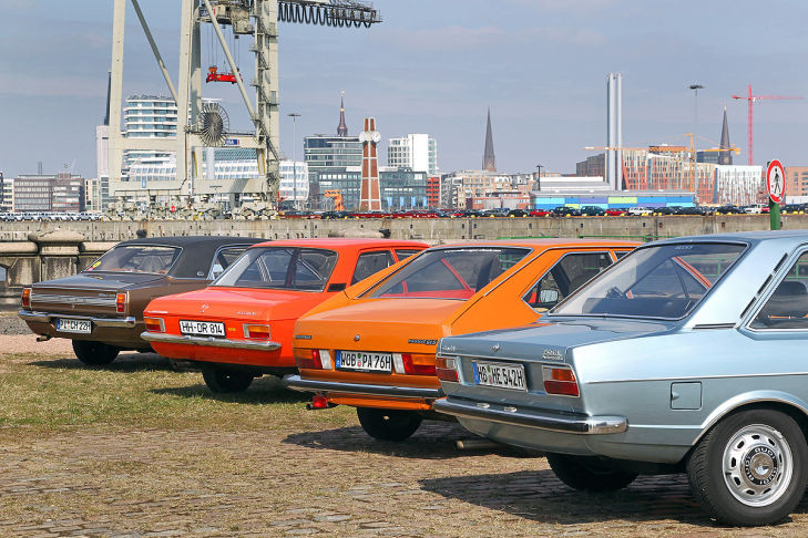 Te wspaniałe lata siedemdziesiąte: Audi 80 GL VW Passat Opel Ascona 1.6 Ford Taunus 1600 GXL