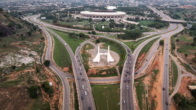 A general view of Abuja city gate in Abuja, on May 20, 2025. [Photo by OLYMPIA DE MAISMONT/AFP via Getty Images]