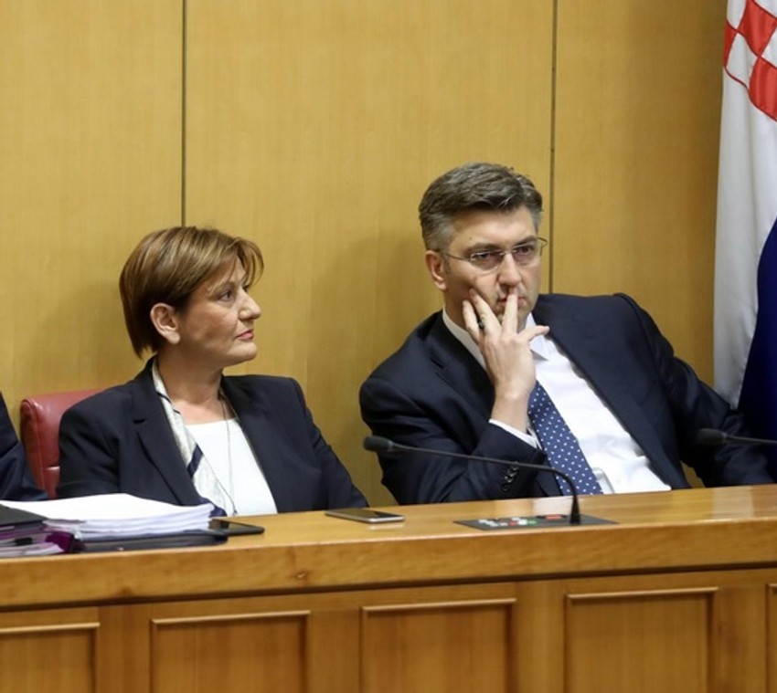 Martina Dalić i Andrej Plenković