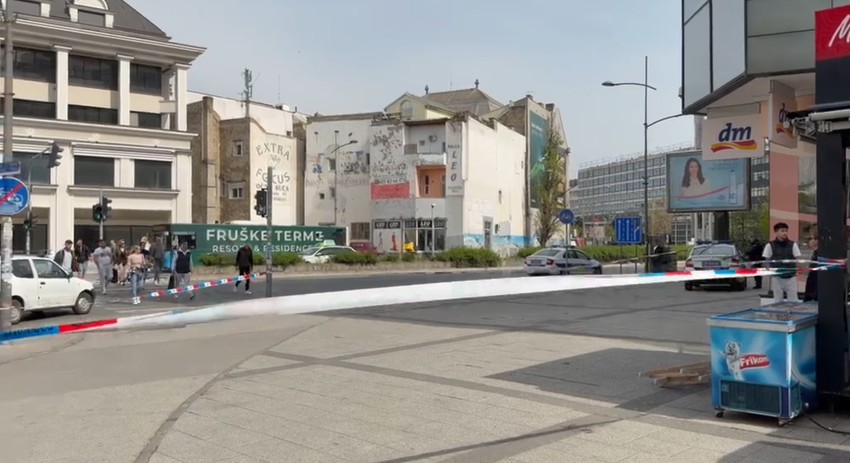 Pala skela u Novom Sadu