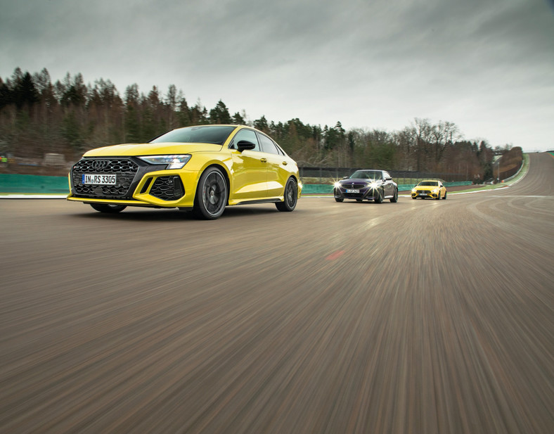 Audi RS 3 kontra BMW M240i i Mercedes-AMG A 45 S