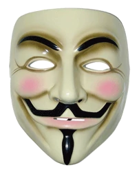 Maska z filmu V jak Vendetta stała się nieoficjalnym logo Anonymous.