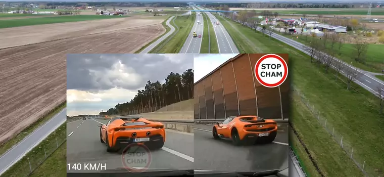 Wyścig dwóch Ferrari na trasie A1. Tragedia wisiała w powietrzu [WIDEO]