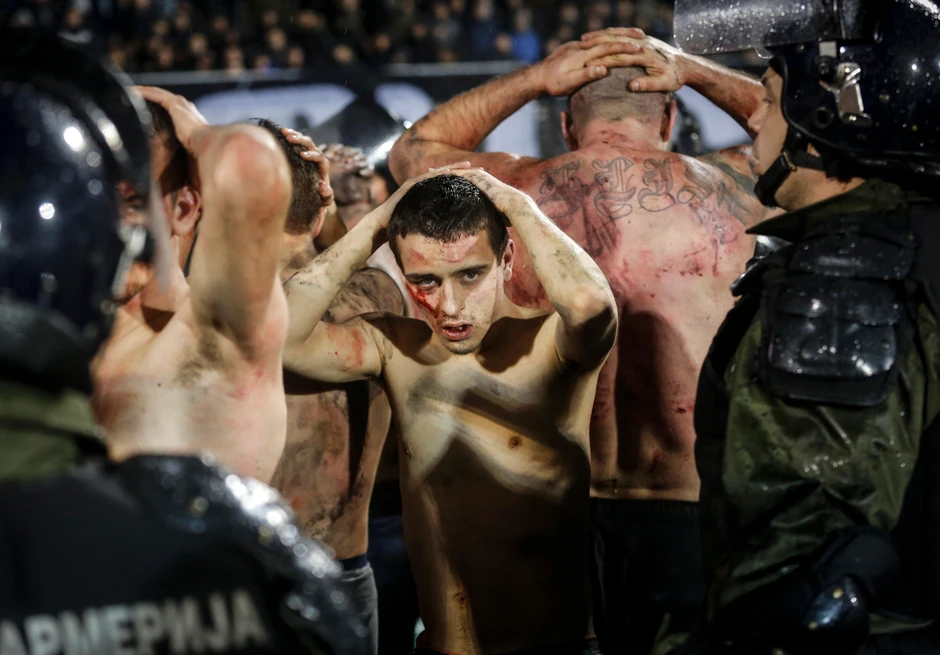 Lujanski na krvavom derbiju u decembru 2017. godine