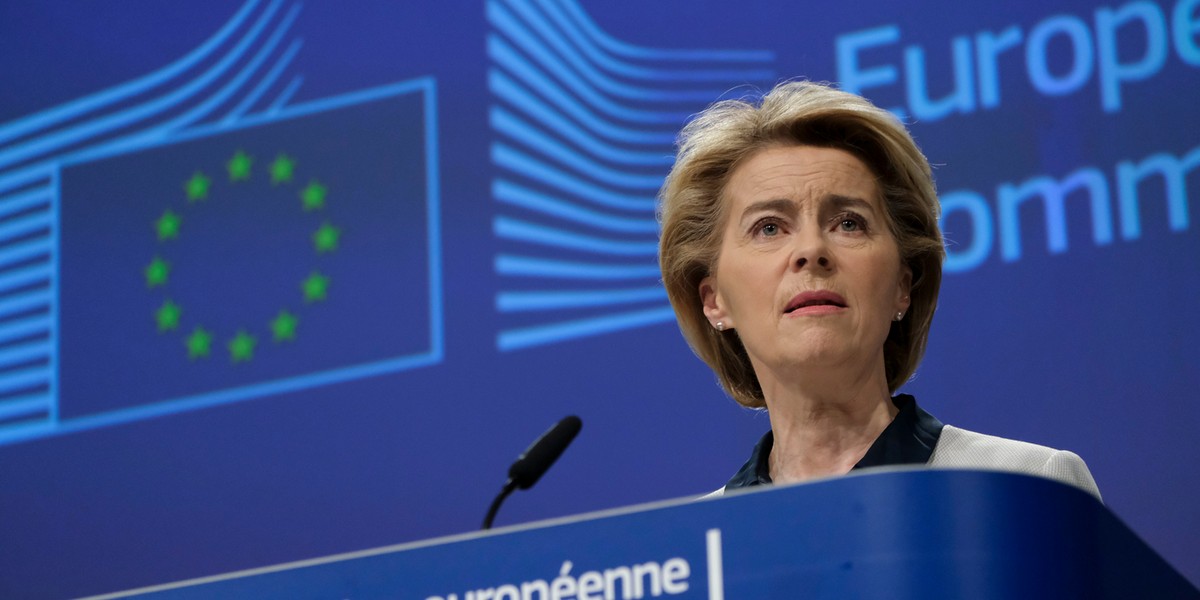 Przewodnicząca Komisji Europejskiej, Ursula von der Leyen.