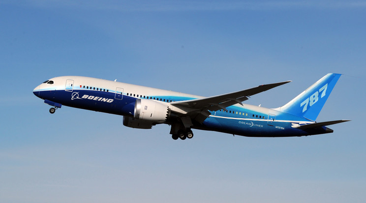 A Boeing 787-es motorhiba miatt fordult vissza /Fotó: AFP