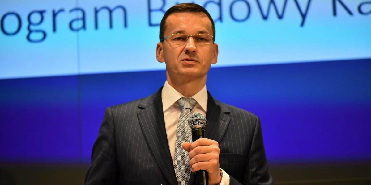 Wicepremier Mateusz Morawiecki