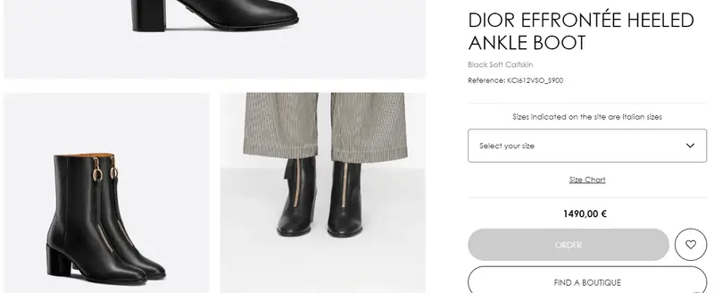 Botki Diora / Materiały prasowe / dior.com