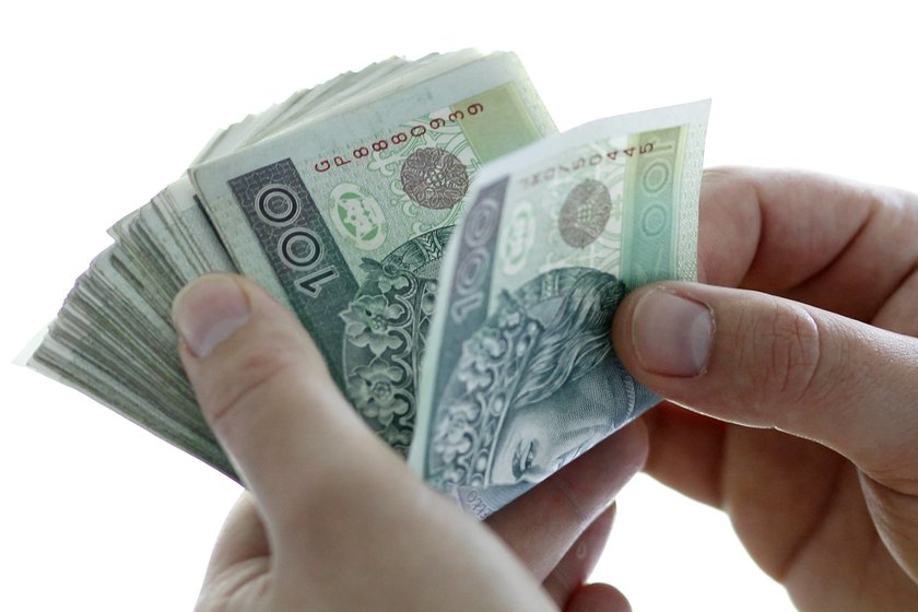 plik banknotów 