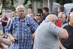 Awantura w czasie wizyty Jarosława Kaczyńskiego w Łowiczu