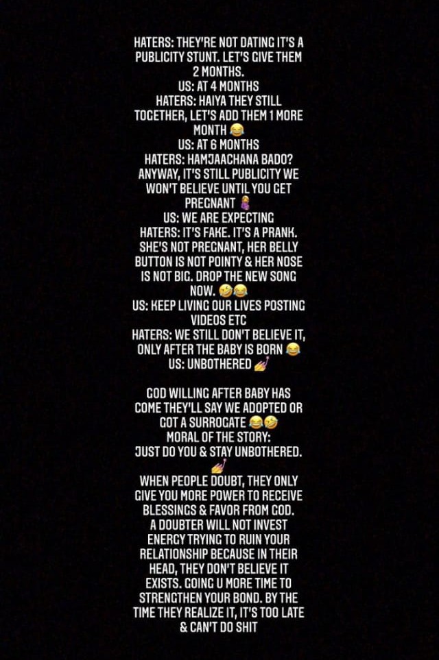 I was already pregnant when they called me barren- Vera Sidika