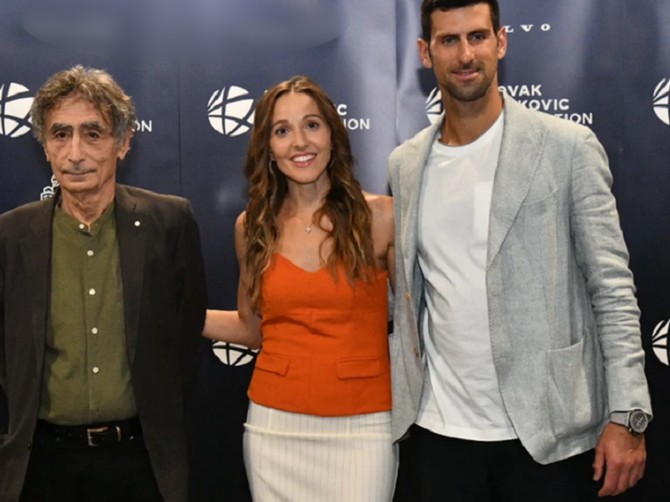 Dr Gabor Mate, Jelena i Novak Đoković