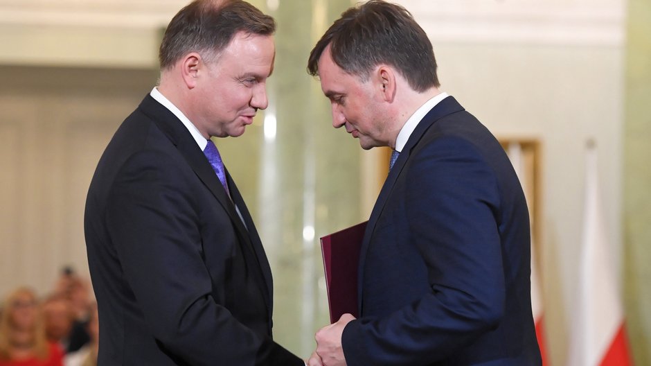 Andrzej Duda i Zbigniew Ziobro w 2019 r.