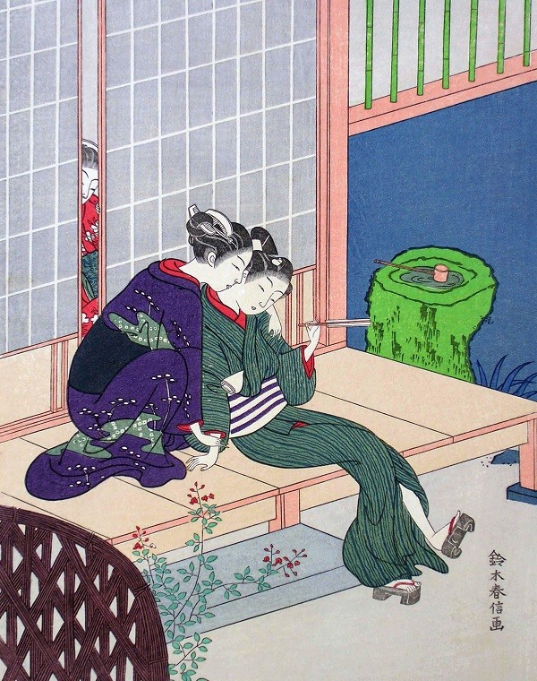 Drzeworyt w stylu Ukiyo [autor: Suzuki Harunobu]