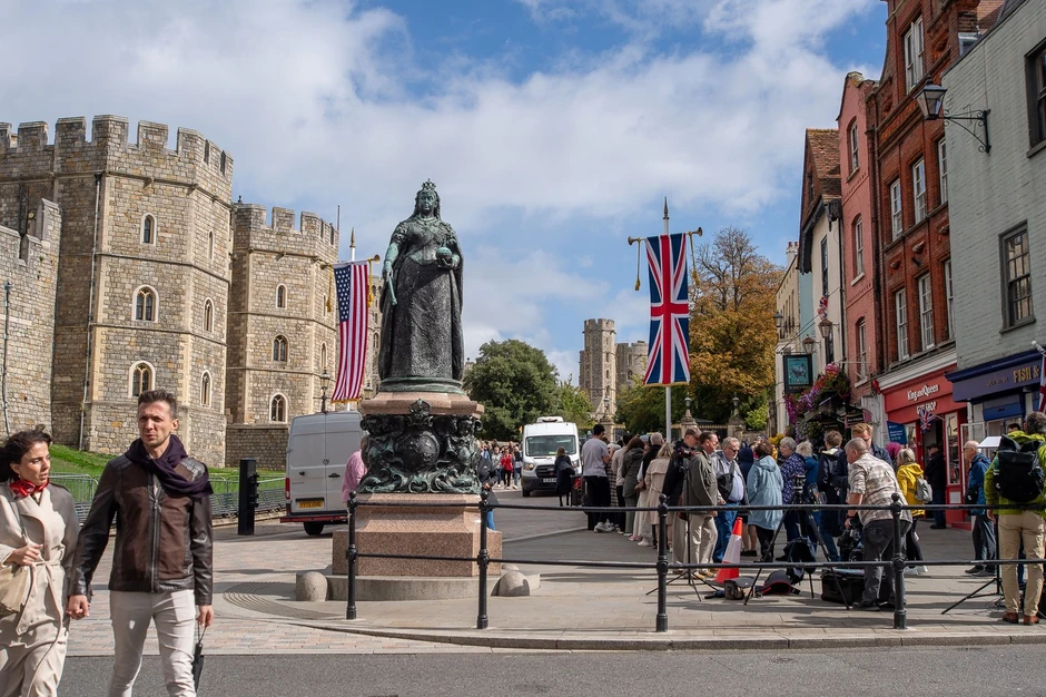 Pripreme za Trampovu posetu, Vindzor 15. septembar 2025.