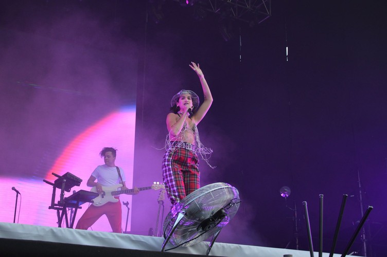 Dua Lipa podczas Orange Warsaw Festival. 1 czerwca 2018