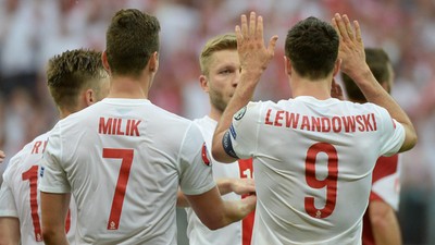 Arkadiusz Milik Robert Lewandowski reprezentacja Polski piłka nożna Polska Gruzja Stadion Narodowy