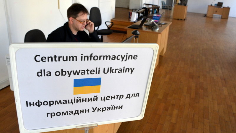 W miejsce centrum tranzytowego wojewoda mazowiecki utworzył punkt informacyjny dla Ukraińców (zdj. ilustracyjne)