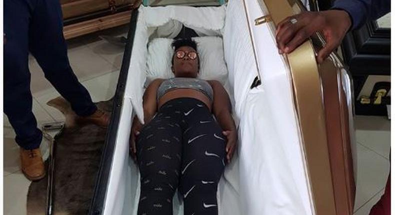 Don’t be surprised at my death – Socialite buys expensive coffin (Video)