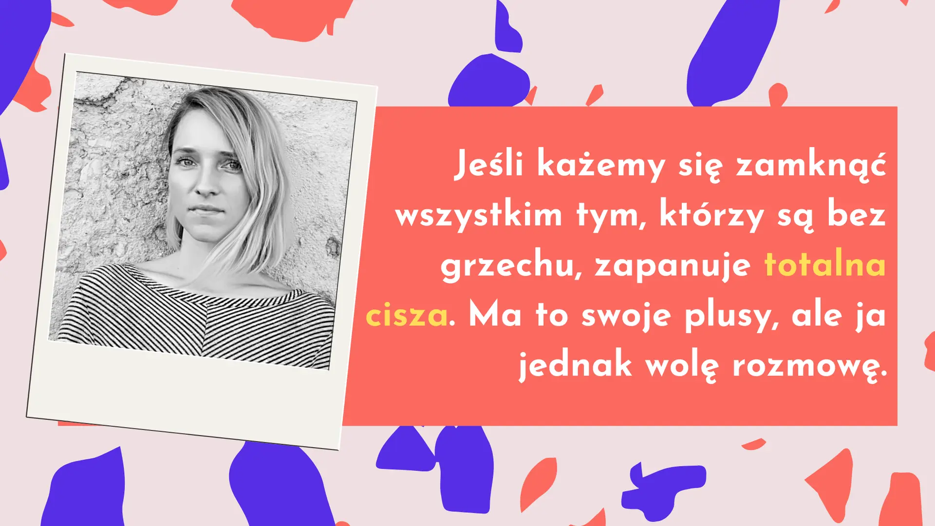 To jest hejt i traktuję go personalnie. Naprawdę mam przestraszyć się piekła?