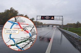 Świetna wiadomość dla kierowców. Jeden z odcinków S7 na północ od stolicy oddany do ruchu [MAPA]