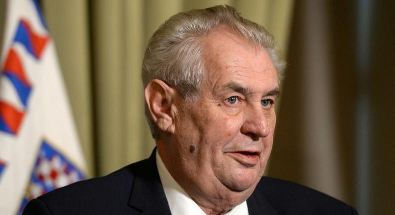 Czech President Milos Zeman will run for a second five-year term as president in 2018