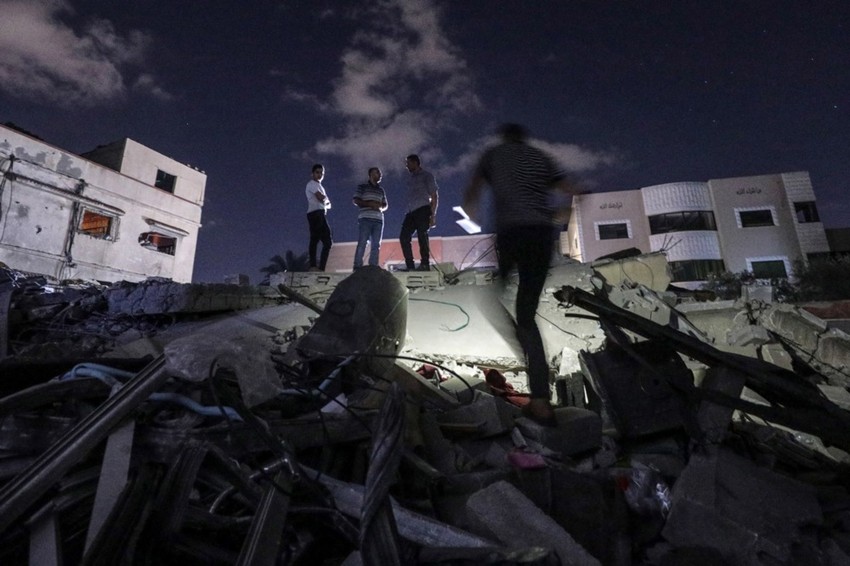 Uništena porodična kuća u izraelskom vazdušnom udaru tokom trodnevne razmene vatre 15. avgusta 2022.