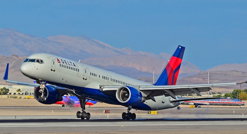 Delta Air Lines Boeing 757-200.