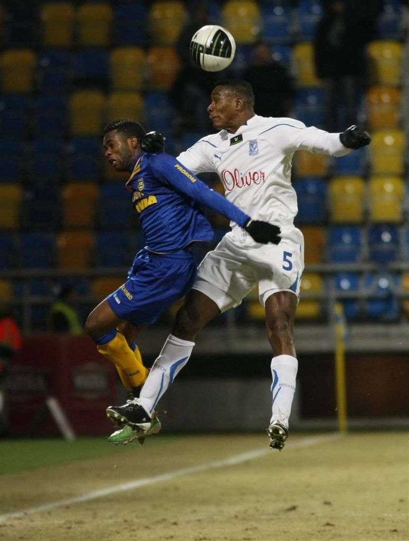 Arka Gdynia - Lecha Poznań 0:3 w meczu 17. kolejki ekstraklasy