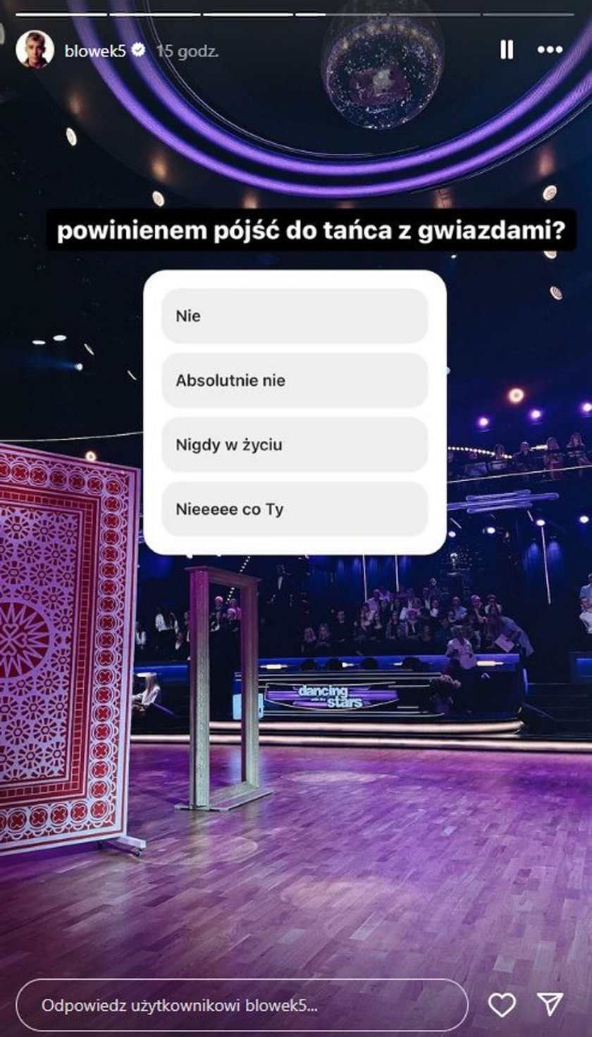 Blowek był gościem na finale "Tańca z gwiazdami".