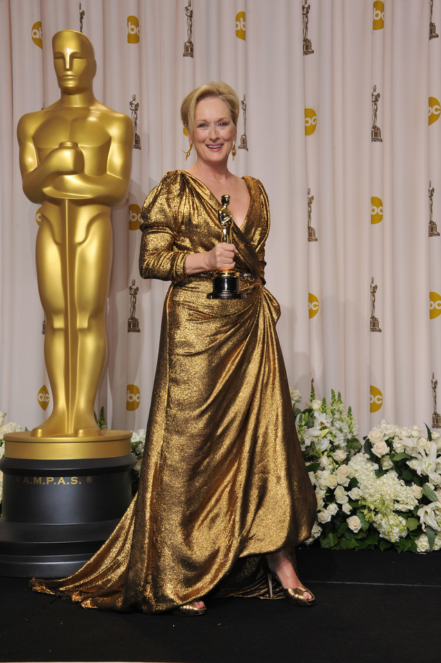 Najpiękniejsze oscarowe kreacje: Meryl Streep w sukni Lanvin w 2014 r.