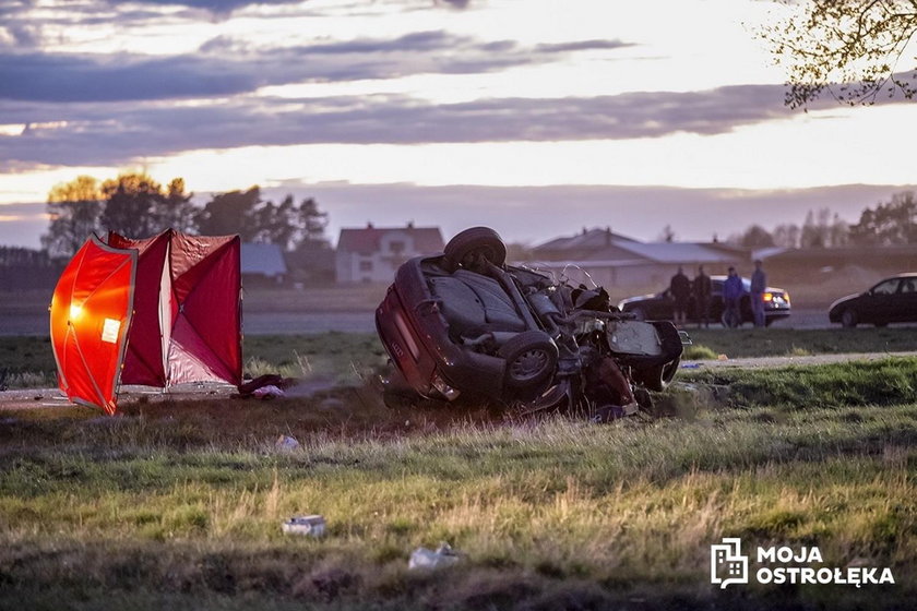 Tragiczny wypadek pod Ostrołęką. Nie żyją trzy osoby