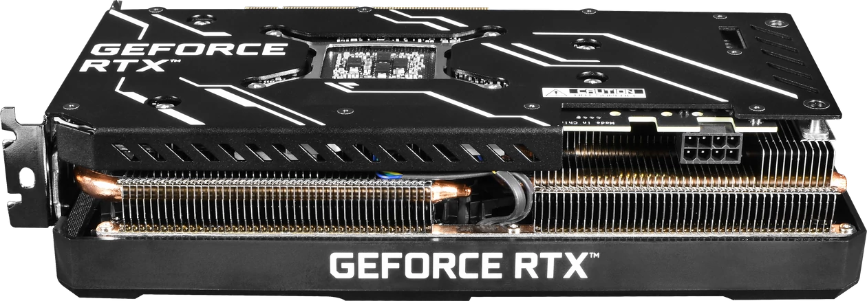 KFA2 GeForce RTX 3060 Ti GDDR6X 1-Click OC Plus – radiator układu chłodzenia