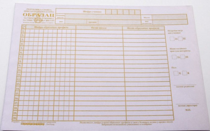 Obrazac liste želja