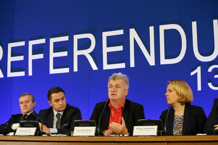 Piotr Gliński, Piotr Guział, Piotr Ikonowicz i Elżbieta Jakubiak