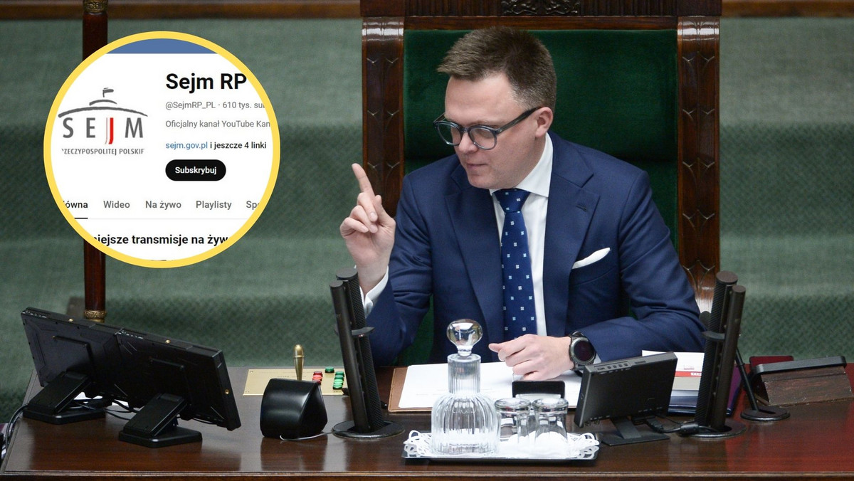Sejm mógłby zarobić na YouTube. "Można mówić o sumie nawet sześciocyfrowej"
