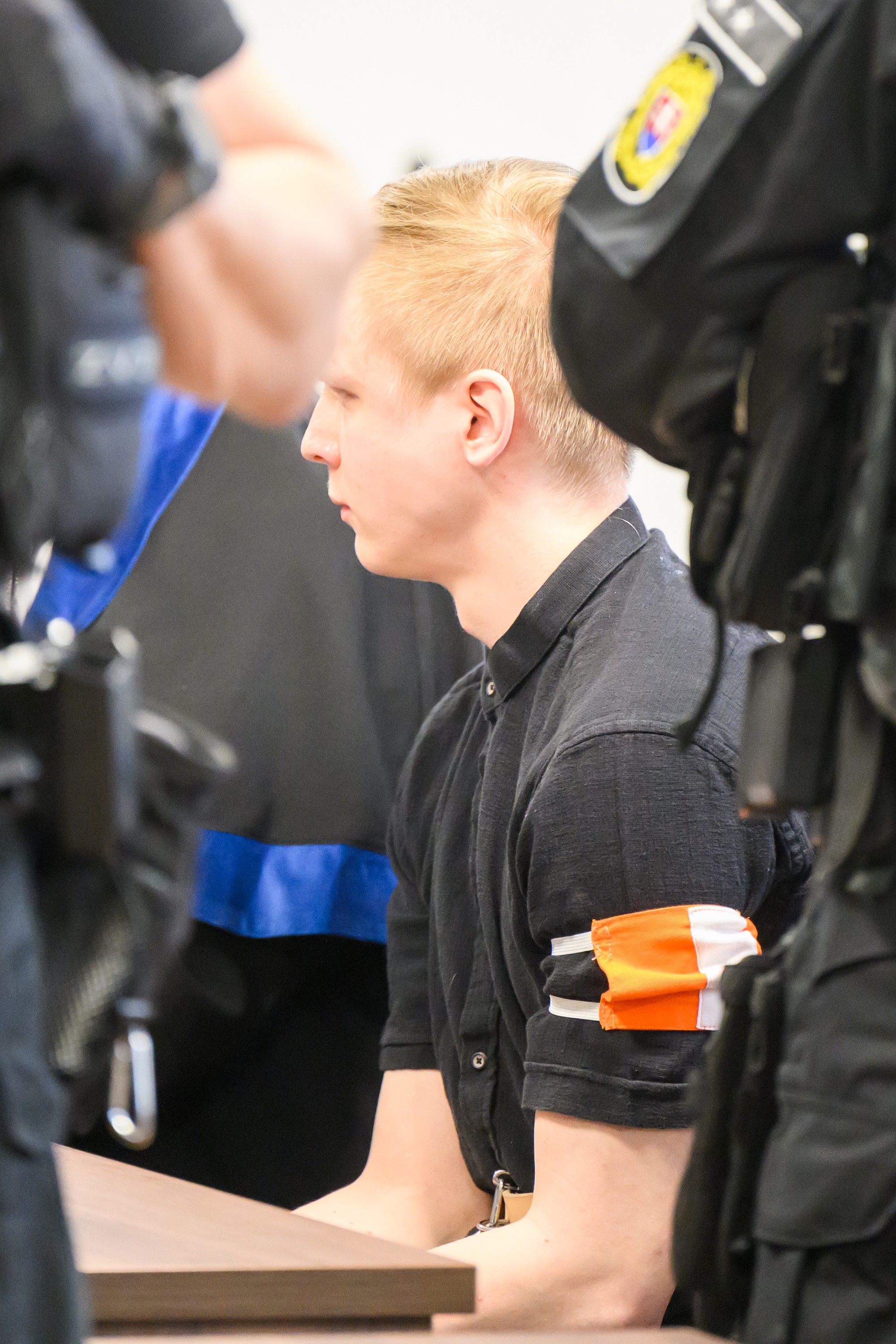 Na snímke Samuel S. na Špecializovanom trestnom súde (ŠTS) v Pezinku.