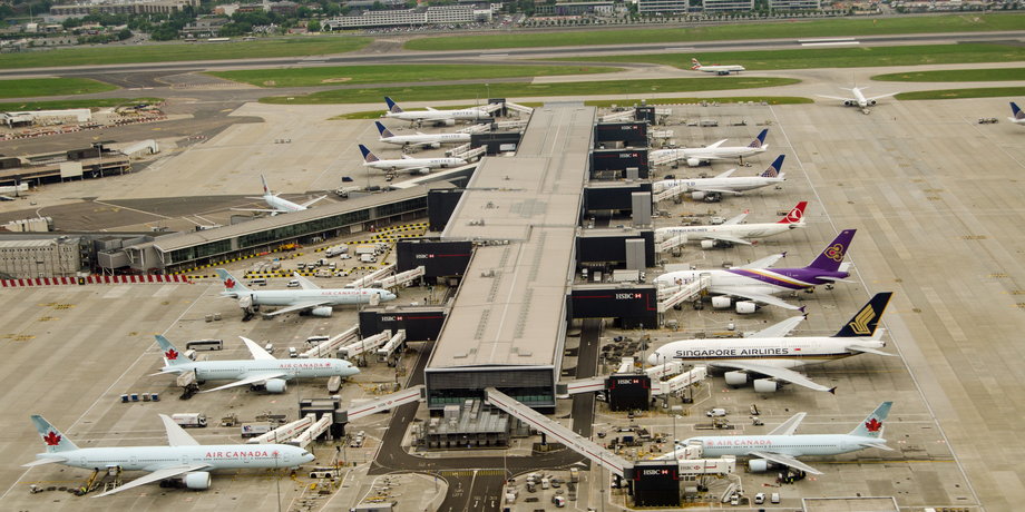 Londyn Heathrow to najbardziej ruchliwe lotnisko w Europie.