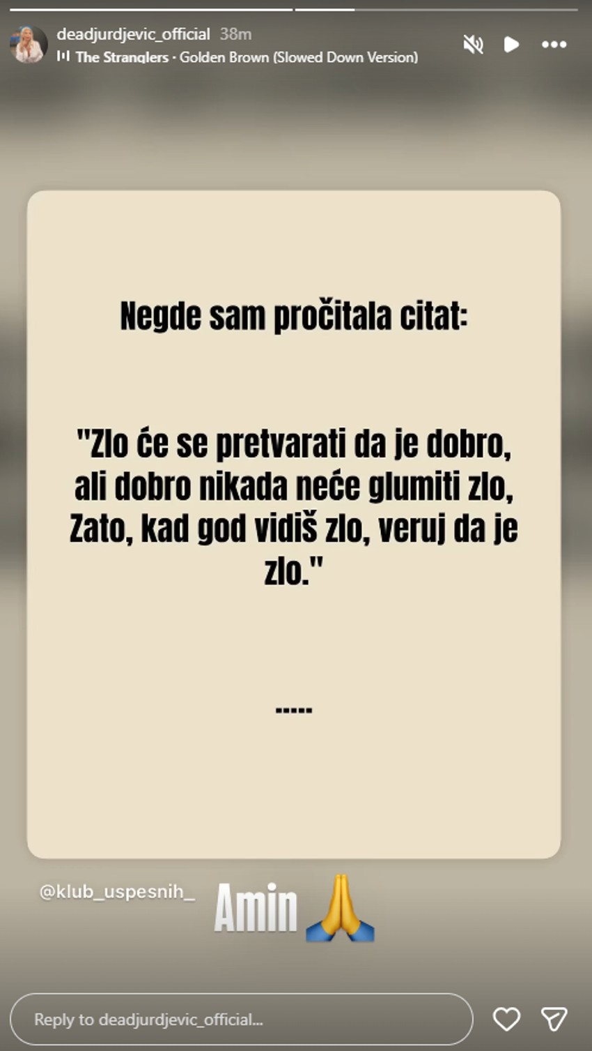 Objava Dee Đurđević